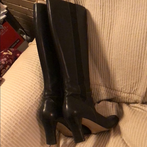 Anne Klein high heeled knee high boots - Picture 4 of 8
